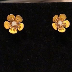 Chloe + Isabel Yellow Flower Earrings